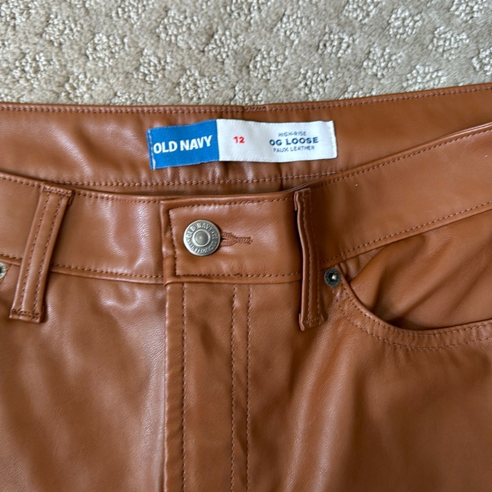 Brown Leather Pants